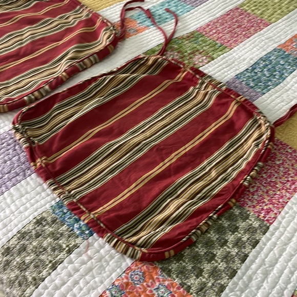 Pottery Barn tie-back seat cushions - Picture 3 of 7